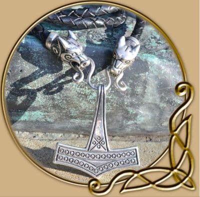 Romersdal Thor's hammer silver necklace