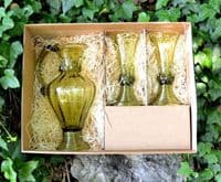 Rotterdam set historical goblets and a glass jug