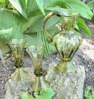 Rotterdam set historical goblets and a glass jug