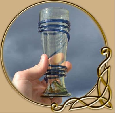 Set of six wine glasses