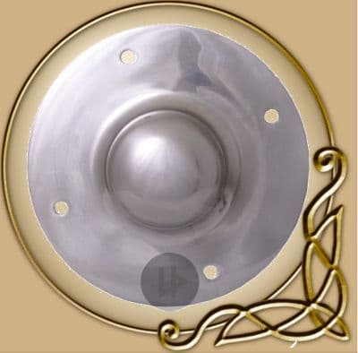 Small boss for kite shields, 2mm steel, with rivets