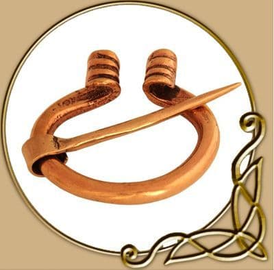 Sturdy Viking Fibula, Bronze