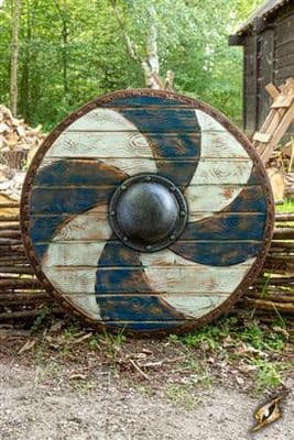 Thegn Shield - Blue/White - 70 cm