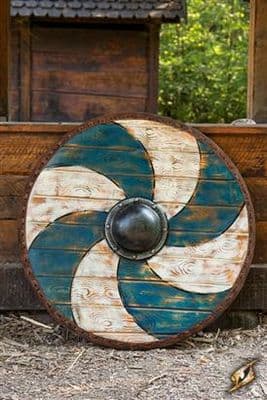 Thegn Shield - Blue/White - 80 cm