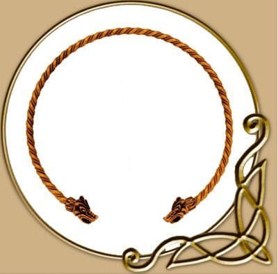 Twisted Torc - Viking Neck Ring made of bronze