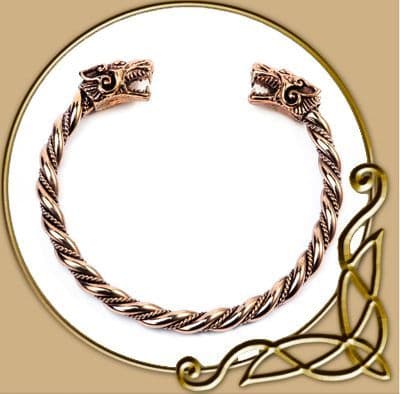 Viking bracelet Fenris from bronze