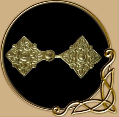 Viking brass brooch