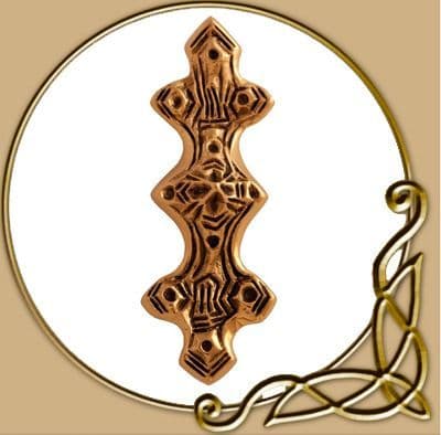 Viking Cloak Clasp, made of bronze