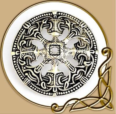 Viking Disc Fibula Troendelag in Borre Style