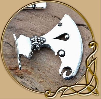 Viking Jewellery - Axe of Perun silver pendant
