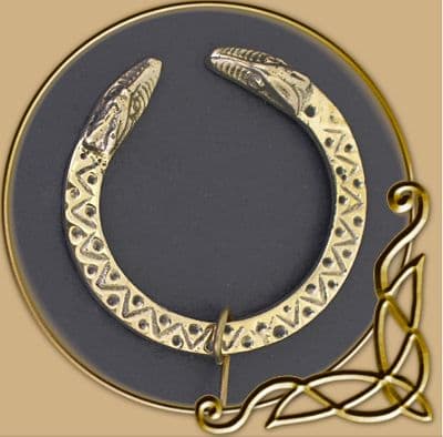 Viking Jewellery Dragon brass brooch