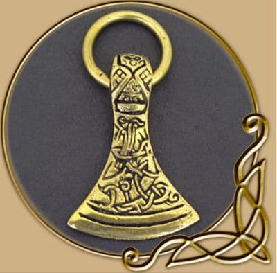 Viking Jewellery Jellinge axe brass pendant