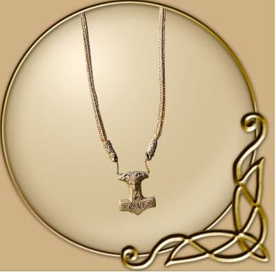 VIKING KNITTED NECKLACE BRONZE