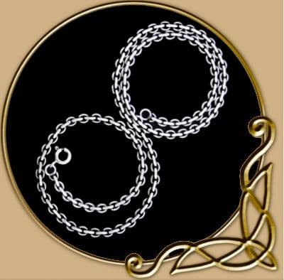 Viking Necklace from Silver, 50 cm