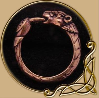 Viking Ring with Hound Head