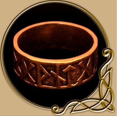 Viking Rune Ring from bronze