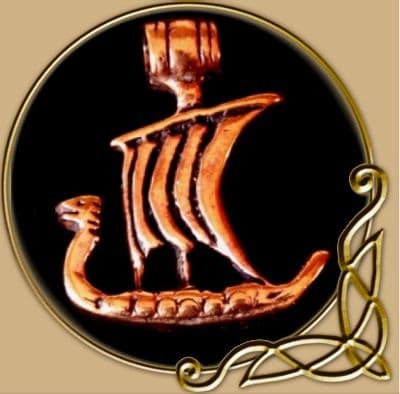 Viking ship pendant