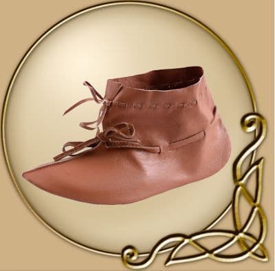 Viking shoes, Haithabu style, turn-sewn