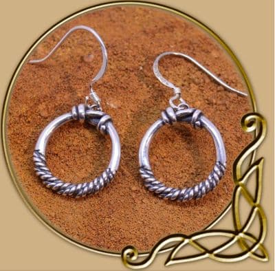 Viking silver earings