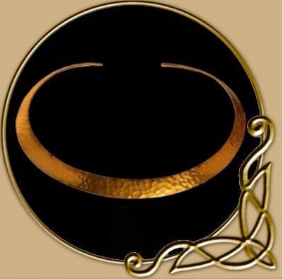 Wide choker from brass