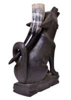 Wooden Drinking Horn Stand