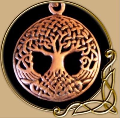 World Tree Yggdrasil bronze pendant