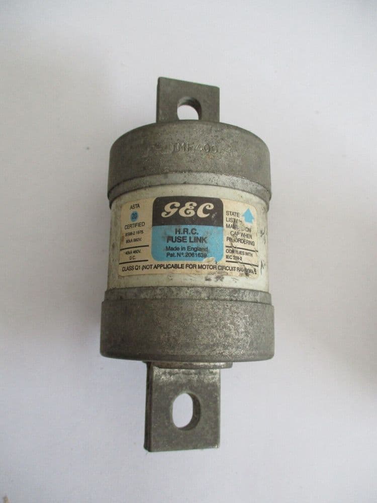 GEC TMF400 400A 550VAC HRC FUSE LINK WITH BLUE LABEL