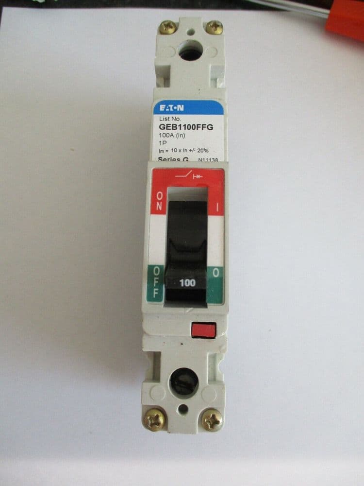 MEM MEMSHIELD 100 AMP GEB1100FFG SINGLE POLE MCCB CIRCUIT BREAKER