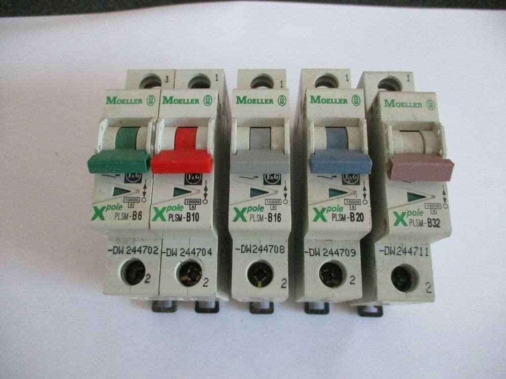 MOELLER XPOLE PLSM- B6 B10 B16 B20 B32 B40 10 KA SINGLE POLE MCB S