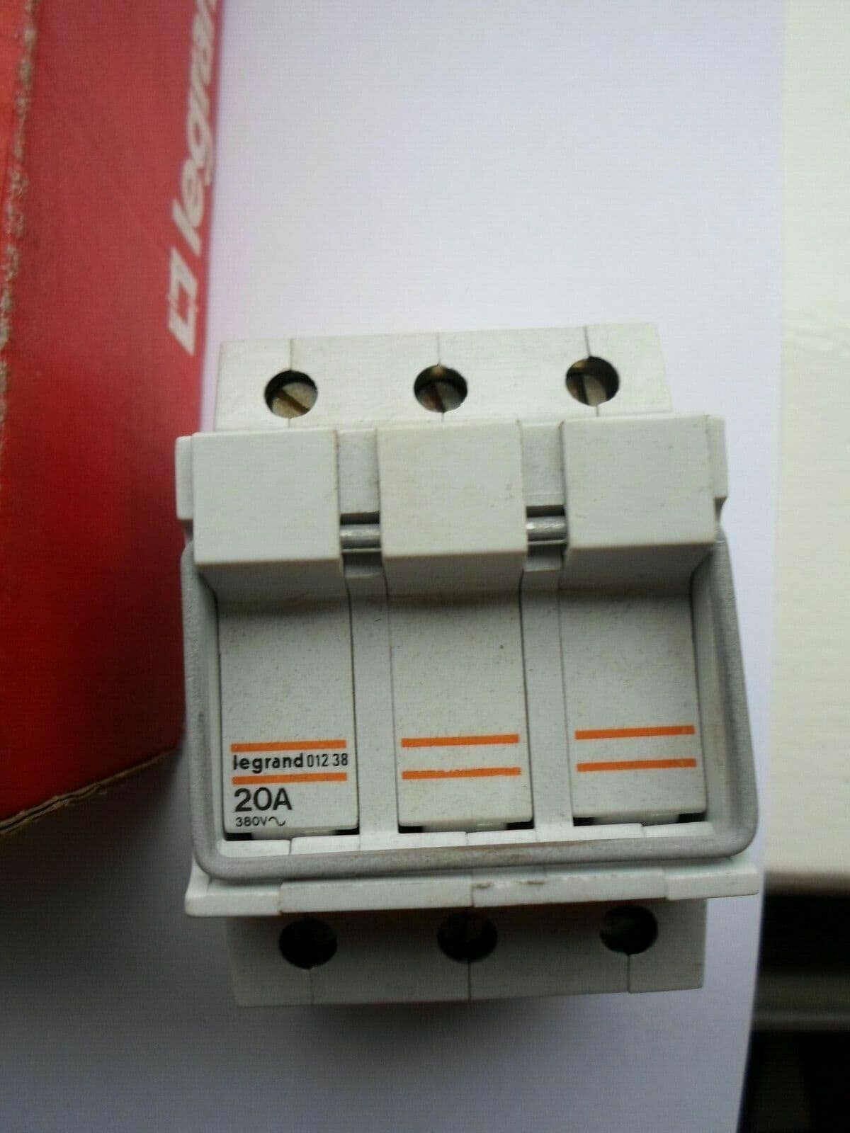 NEW LEGRAND 20 AMP 01238 TRIPLE POLE FUSE HOLDER
