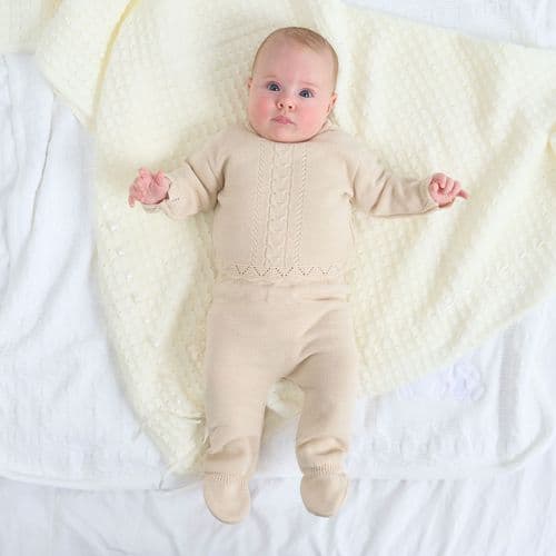 A1515T Girls knitted 2 piece legging set