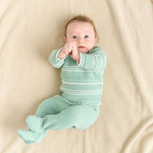 A1553G Boys knitted 2 piece legging set