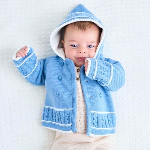 A1570 DB Knitted Baby Jacket