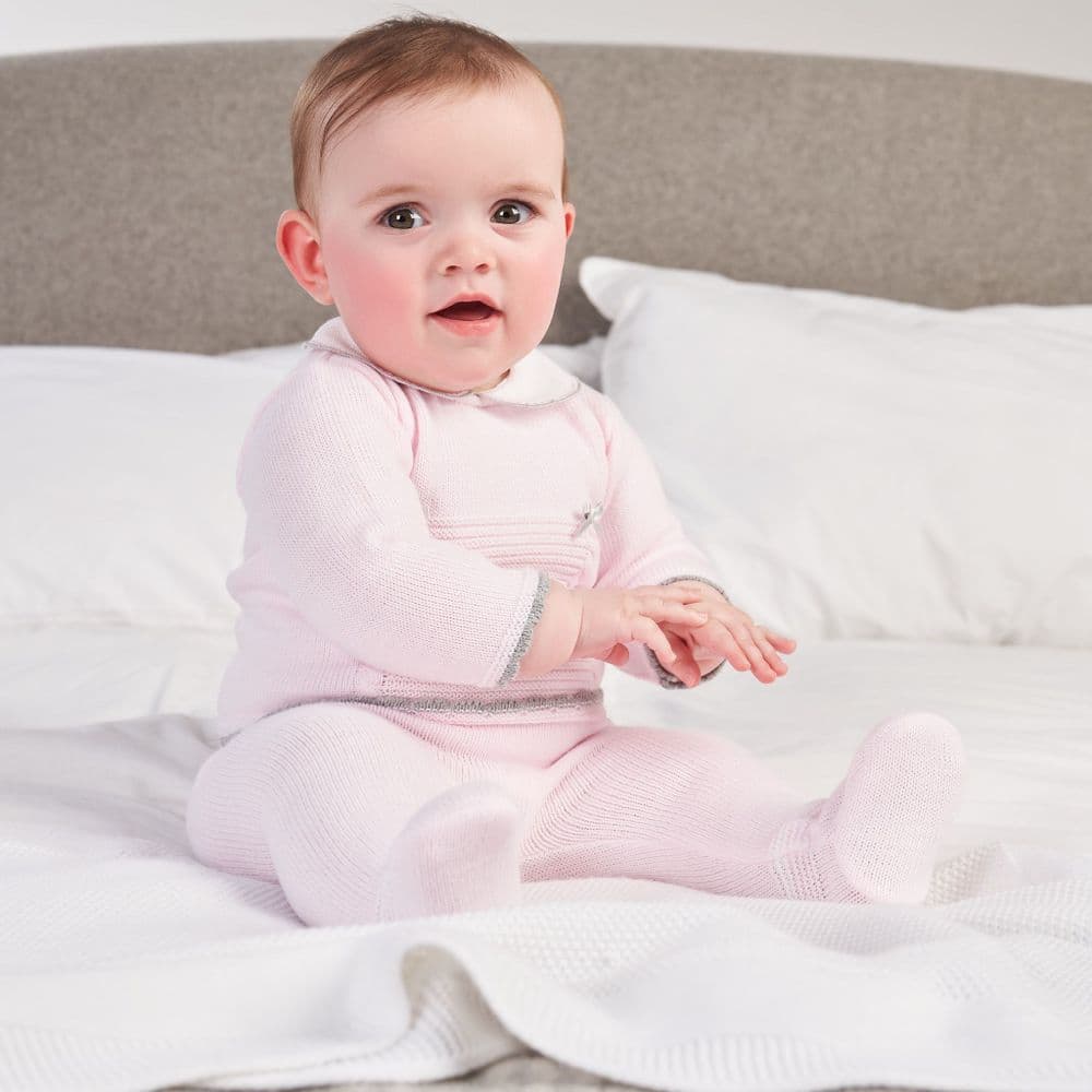 A2417 Girls knitted 2 piece set