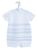A2487T  Knitted Pointelle Romper