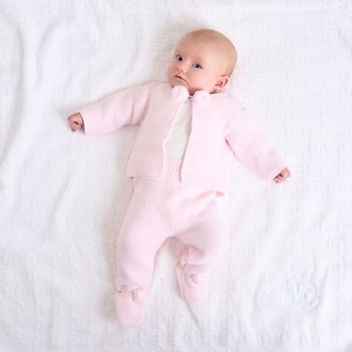 A2563P Pom Pom knitted set