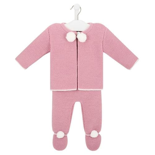 A2563RP Pom Pom knitted set