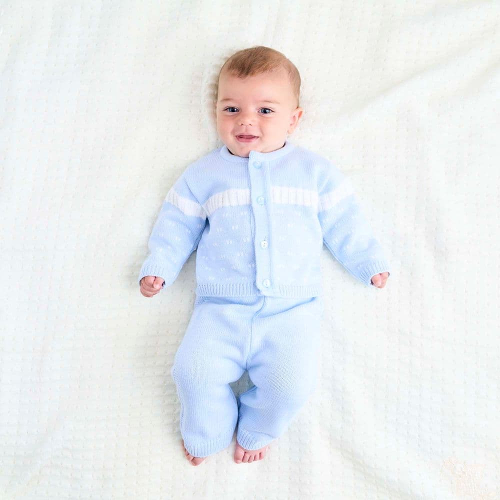 A4096  Boys  knitted 2 piece set