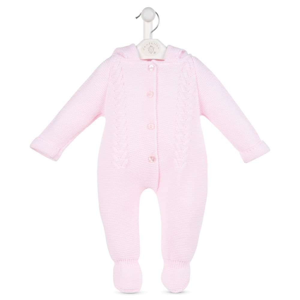 Dandelion Pink Knitted Pramsuit main image 1