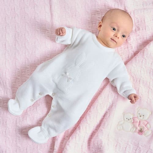 A4423W New Bunny Knitted Onesie