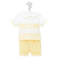 A4425L Pointelle Top & Bloomer