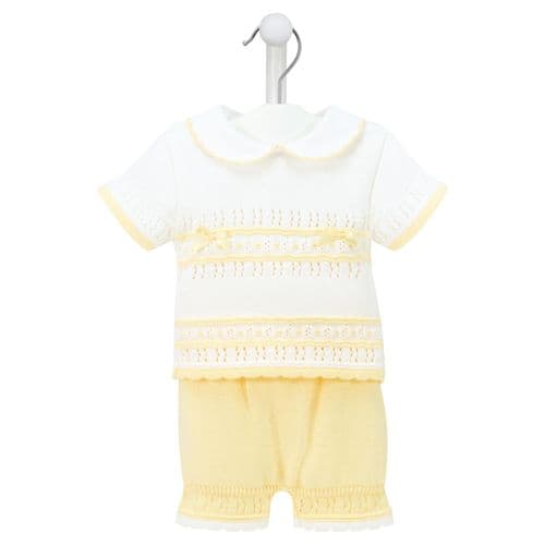 A4425L Pointelle Top & Bloomer