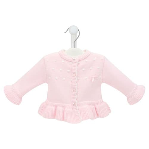 A4713 Babies ruffle hem cardigan