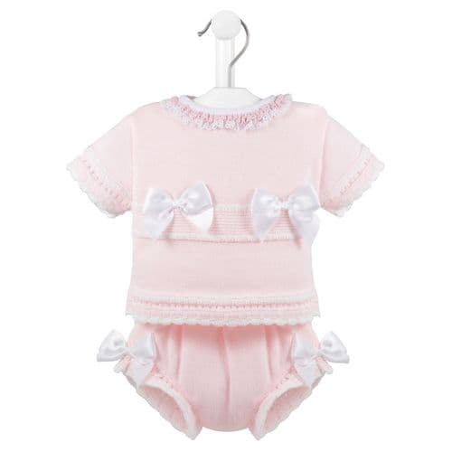 A4900 Satin Bow top & bloomer