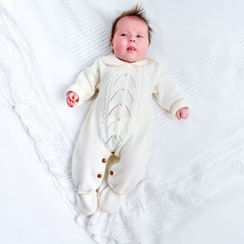 A5085C Knitted Onesie & Hat
