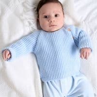 A5395B Ribbed Knitted Jumper