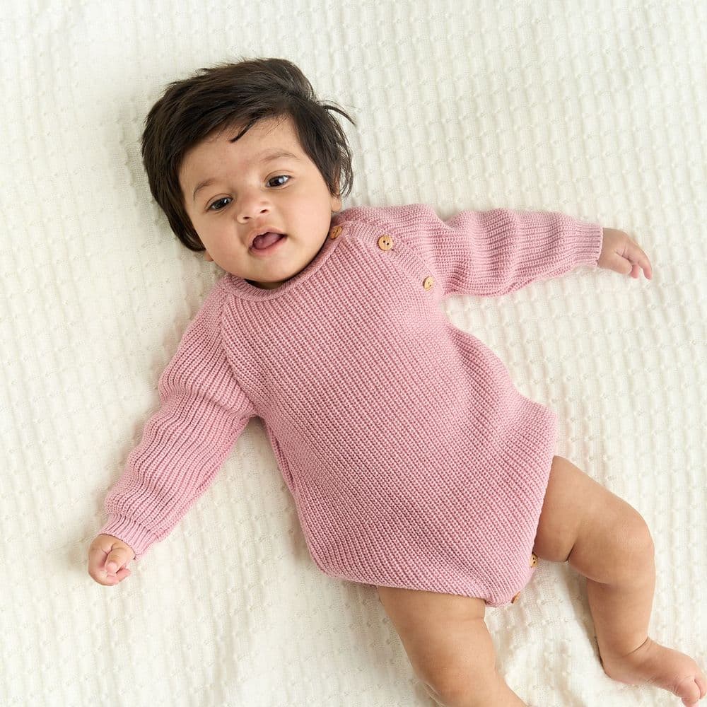 A5405RP Long Sleeve Knitted Romper