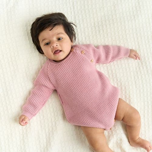A5405RP Long Sleeve Knitted Romper