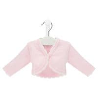 A5478W  Knitted scallop edge bolero cardigan
