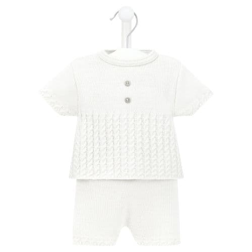 A5489W Boys knitted Top & Shorts